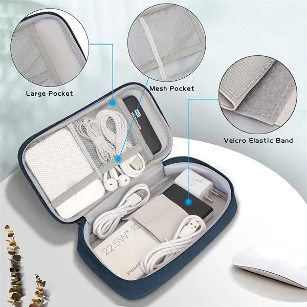 Portable Travel Electronics Organizer Case Cable Tech Pouch