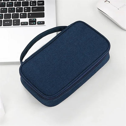 Portable Travel Electronics Organizer Case Cable Tech Pouch