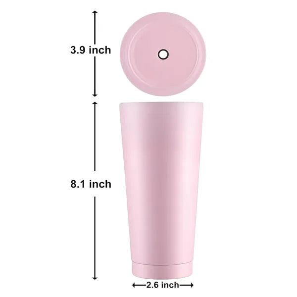 25 oz. Stainless Steel Insulated Tumbler with Straw