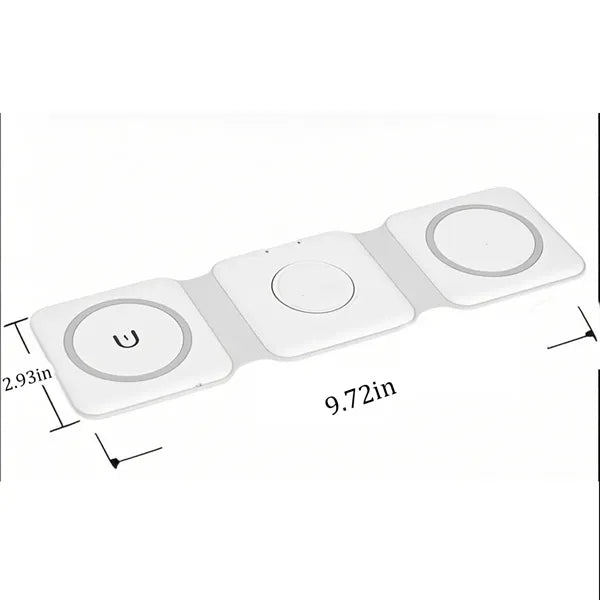 3 In 1 Foldable Magnetic Fast Wireless Charger Station