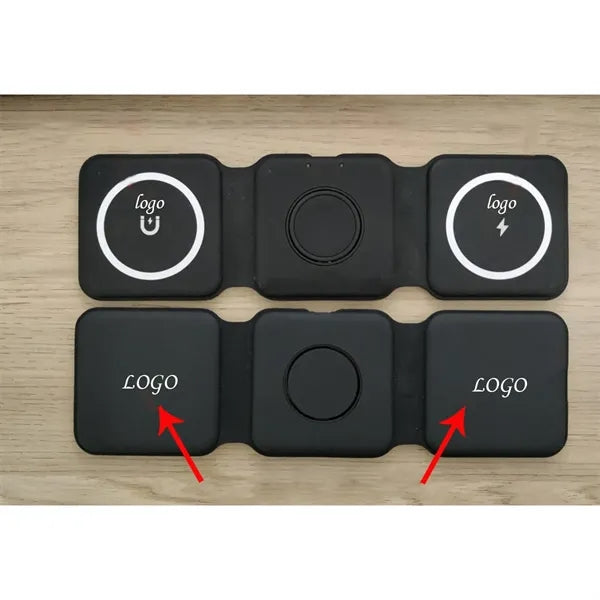 3 In 1 Foldable Magnetic Fast Wireless Charger Station
