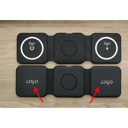 3 In 1 Foldable Magnetic Fast Wireless Charger Station