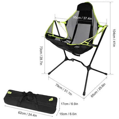 Portable Folding Hammock Camping Chair Beach Moon Lounger