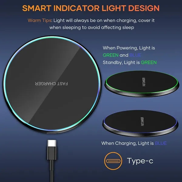 15W Fast Wireless Charging Pad Mat