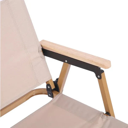 Folding Outdoor Camping Chair with Armrests Portable Picnic
