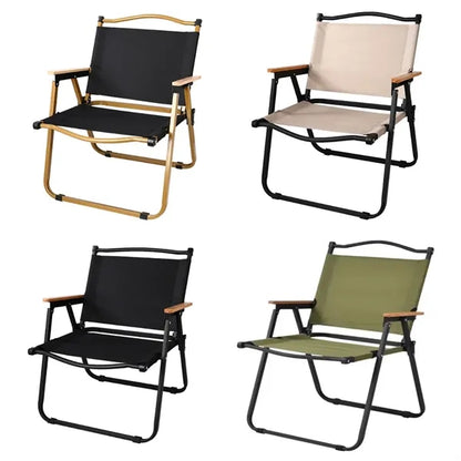 Folding Outdoor Camping Chair with Armrests Portable Picnic