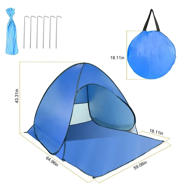 Pop-Up Beach Tent UV Protection Waterproof Portable Shade