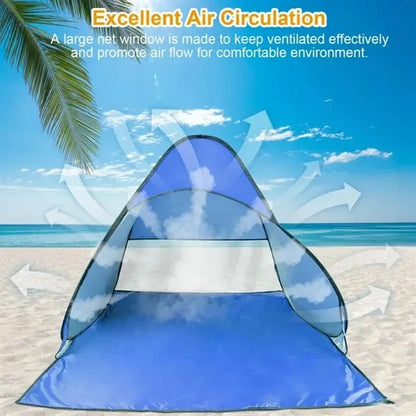 Pop-Up Beach Tent UV Protection Waterproof Portable Shade