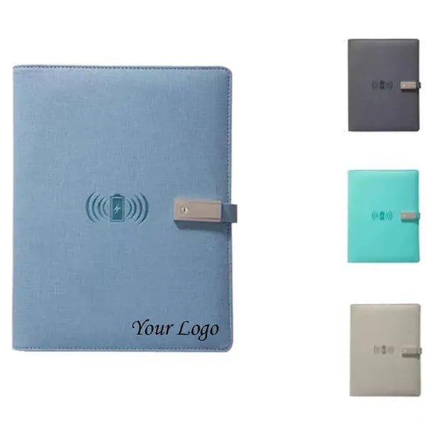 Wireless Charging A5 Office Notebook With USB Flash Drive