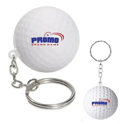 PU Golf Ball Keychain Stress Relief Purse Charm