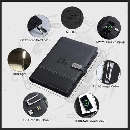 Wireless Charger A5 Travel Office Notebook With LED Light