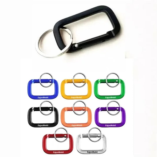 Square Shaped Carabiner with Key Ring