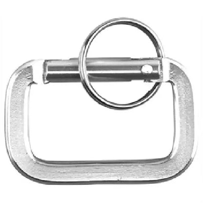 Square Shaped Carabiner with Key Ring