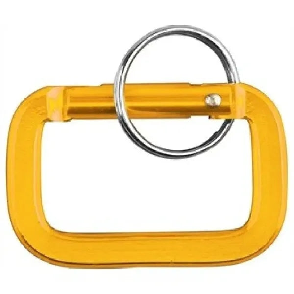Square Shaped Carabiner with Key Ring
