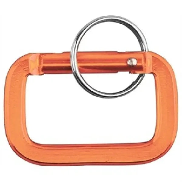 Square Shaped Carabiner with Key Ring