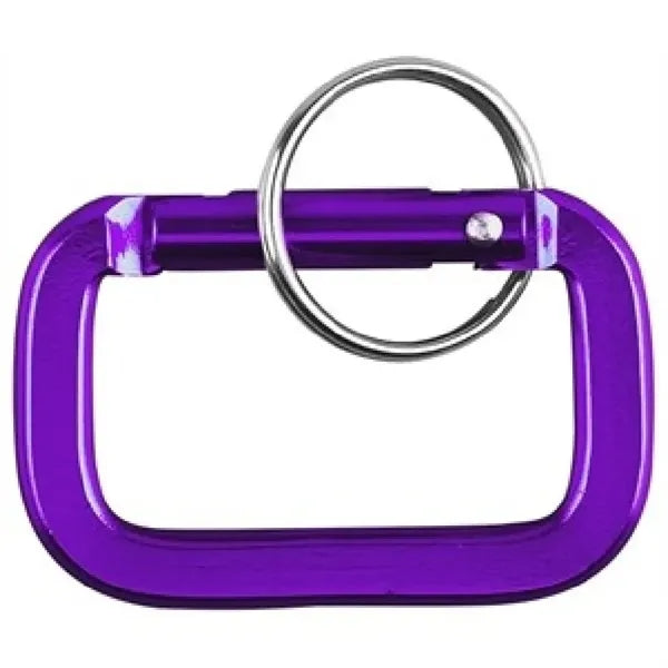 Square Shaped Carabiner with Key Ring