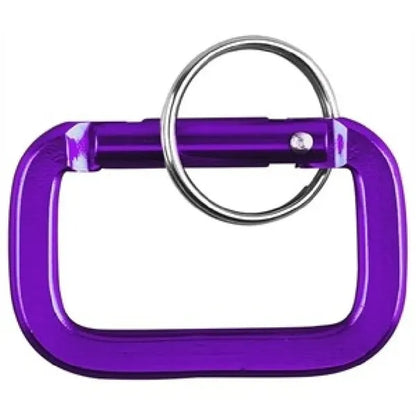 Square Shaped Carabiner with Key Ring