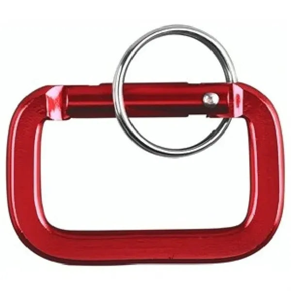 Square Shaped Carabiner with Key Ring