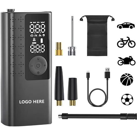 Tire Inflator Air Pump with LED Light