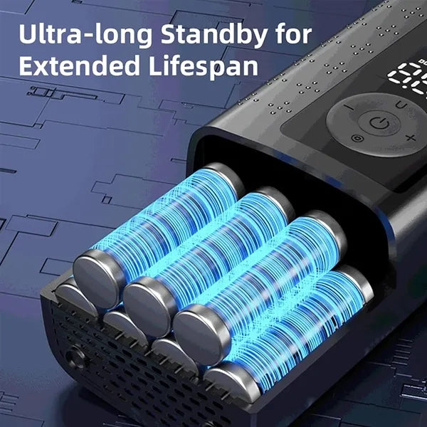 Tire Inflator Air Pump with LED Light