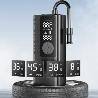 Tire Inflator Air Pump with LED Light