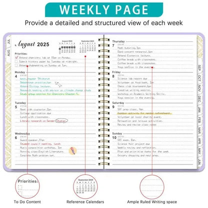 A5 Weekly Monthly Planner 2025-2026