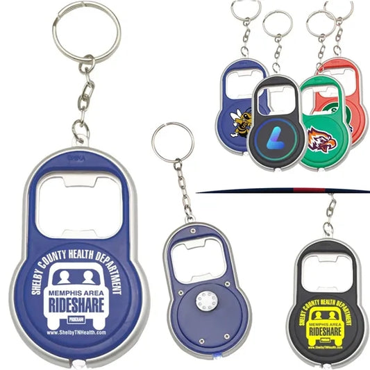 Bottle Opener Keychains With LED Light