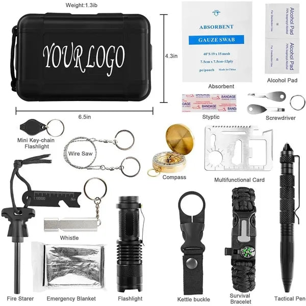 Multifunctional Tactical Gear Emergency Survival Kit