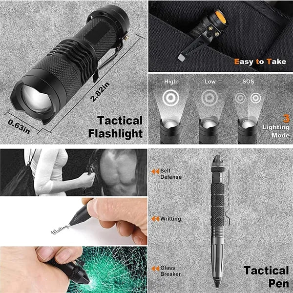 Multifunctional Tactical Gear Emergency Survival Kit