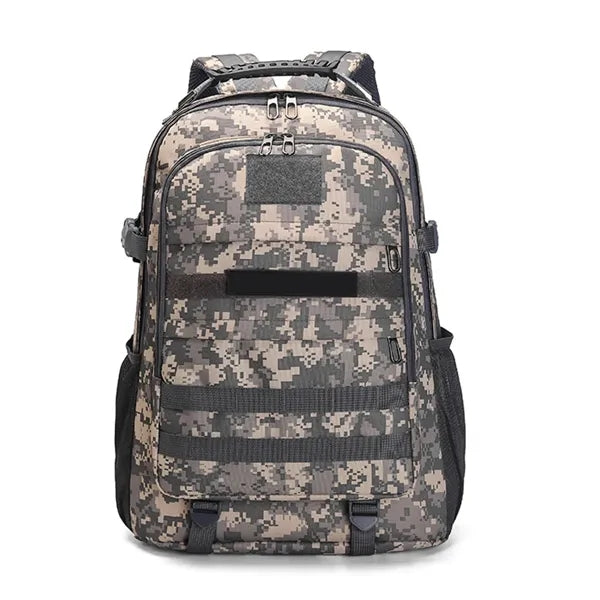 Tactical Camo Backpack With USB Charging Port