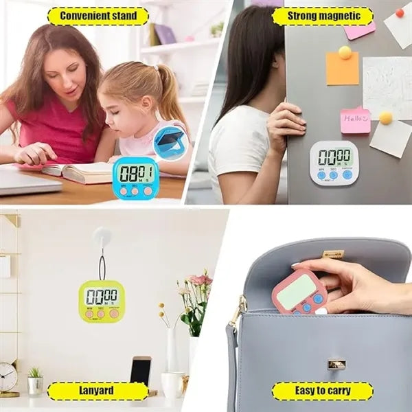 Magnetic Digital Timer for Kitchen & Fitness