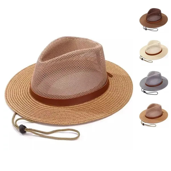Breathable sun hat with mesh design
