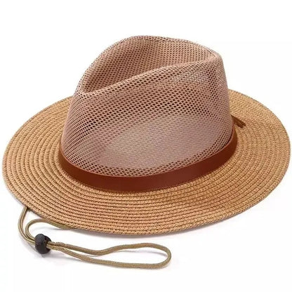 Breathable sun hat with mesh design