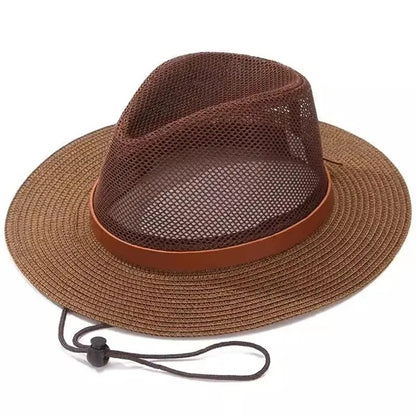 Breathable sun hat with mesh design