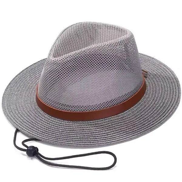 Breathable sun hat with mesh design