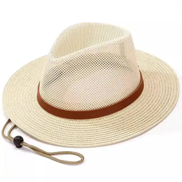 Breathable sun hat with mesh design