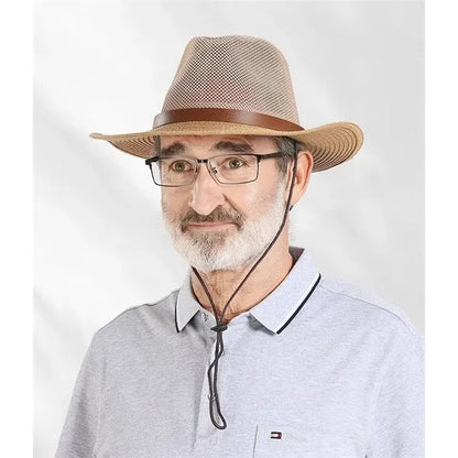 Breathable sun hat with mesh design