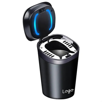 Easy Clean Up Detachable Car Ashtray With Lid And LED