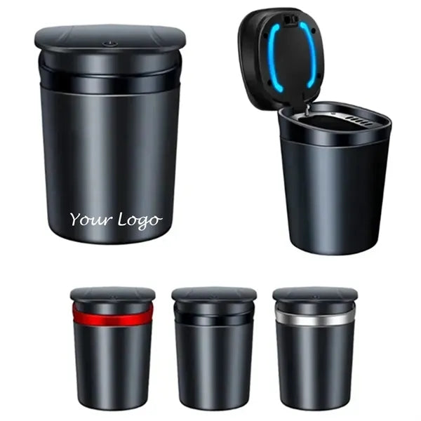 Easy Clean Up Detachable Car Ashtray With Lid And LED