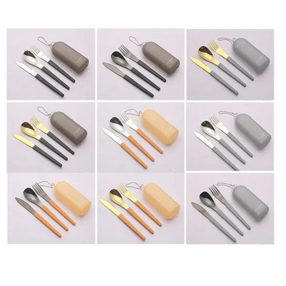 Foldable Stainless Steel Cutlery Set