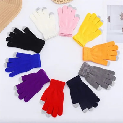 Touchscreen Winter Knit Gloves For Smartphone Soft Warm