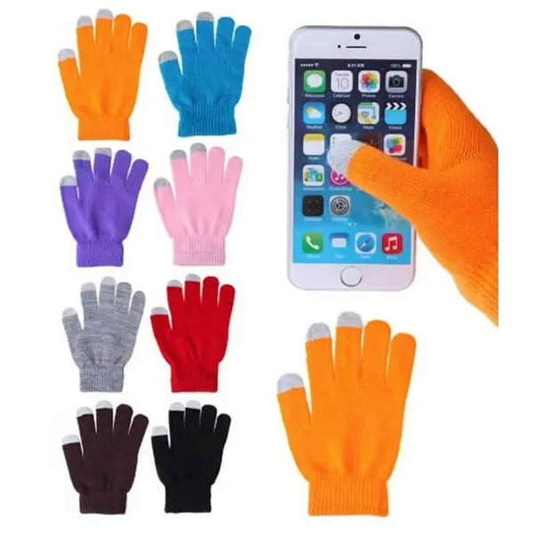 Touchscreen Winter Knit Gloves For Smartphone Soft Warm