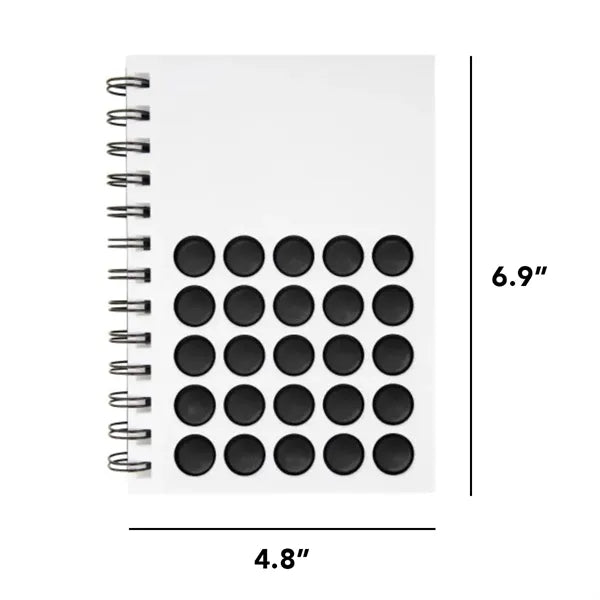 Push Pop Spiral Lined Notebook Fun Bubble Stress Relief