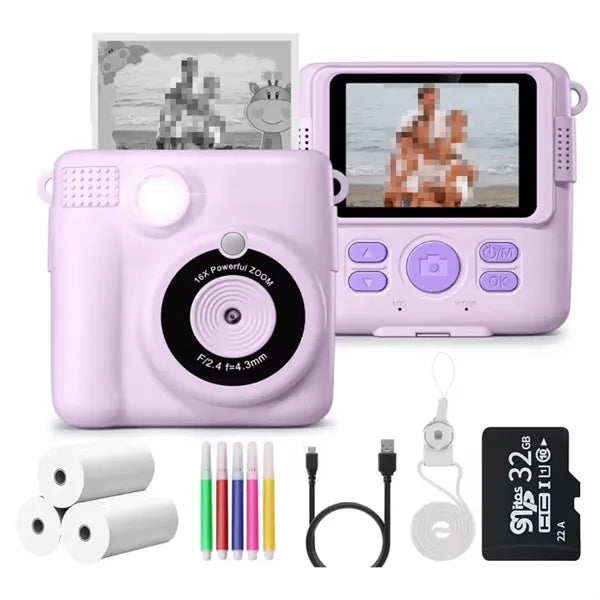 Mini Kids Instant Print Camera Birthday Travel Cute Fun Gift