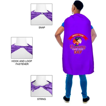 Adult Super Hero Satin Cape (Full Color)