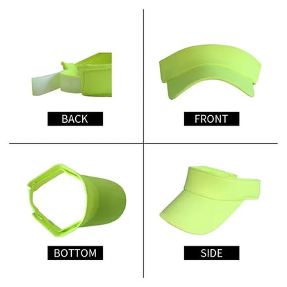 Quick Dry UV Protection Sports Visor Hat Lightweight Sun Cap