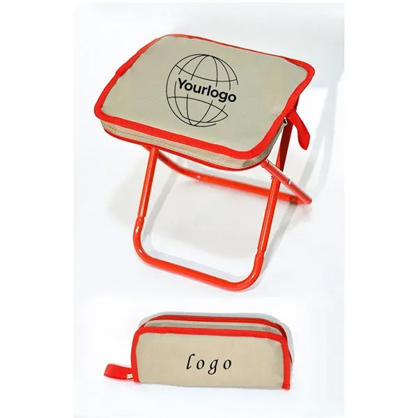 Portable Pencil Case Pocket Folding Stool