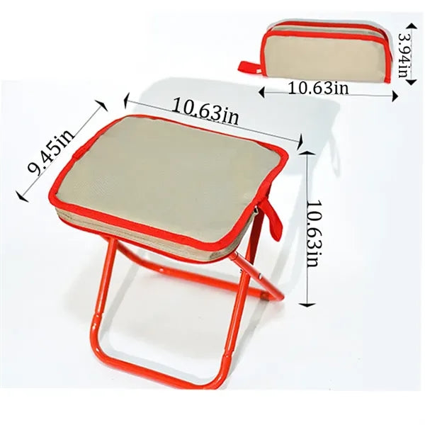 Portable Pencil Case Pocket Folding Stool