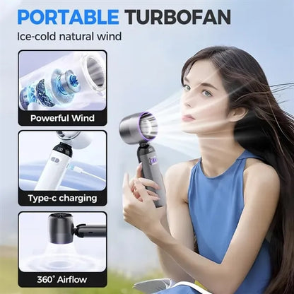 Pocket 3-in-1 Hand Folding High-speed Turbine Fan