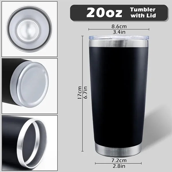 Vacuum Insulated Travel Tumbler Cup With Lid